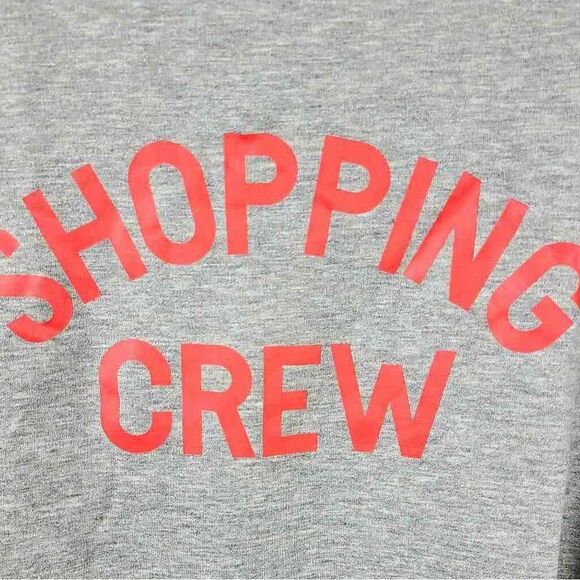 C&C California Oversize Soft Grey Crewneck Sweatshirt Shopping Crew Large - Picture 8 of 8